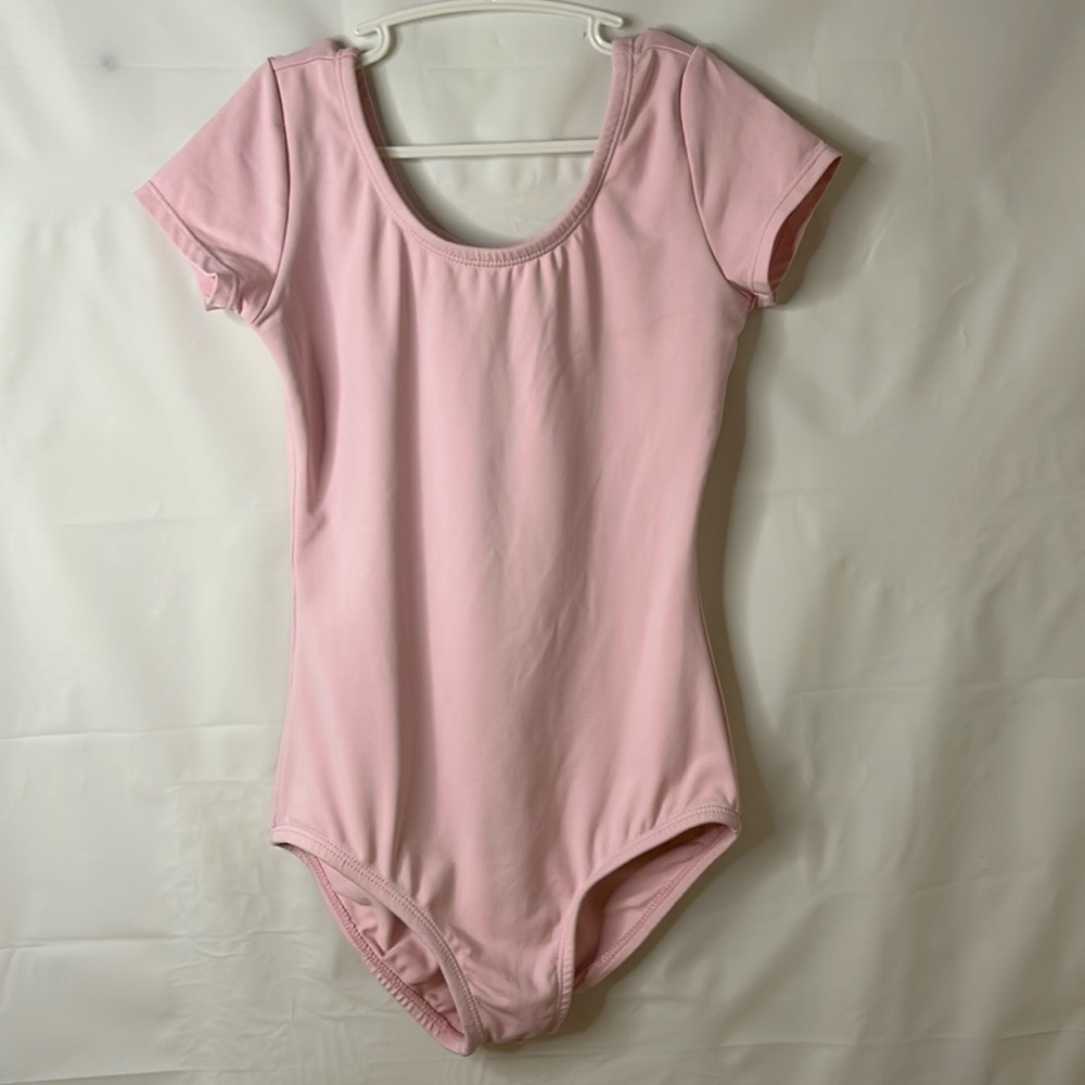basic moves leotard girls size 12/14 dance costume ballet pink